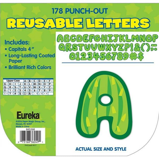 Eureka EU-845268-3 A Sharp Bunch Cactus Deco Lettres - Lot de 3