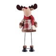 thumbnail image 3 of Figura navideña de pie, decoración navideña, lindo muñeco de peluche navideño. Alce de 36 cm, 3 of 9