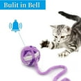 thumbnail image 3 of Cat toy ball and bell kitten toy wool ball indoor cat interactive game, 3 of 5