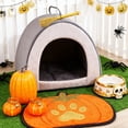 thumbnail image 4 of YOYTOO 7 Pcs Artificial Fake Pumpkins Fall Decoration, 4 Sizes, DIY Foam Pumpkins for Halloween Autumn Harvest Thanksgiving Table top House Dining Table Party Decoration (Orange), 4 of 10