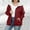 Red, variant on FDGIU Women's Zip Up Hoodies - Oversized Fleece Sweatshirt Lightweight Jacket, Long Sleeve Casual Pockets Pullover Plus Size Fall Winter Spring Fashion