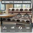 thumbnail image 3 of Pzuqiu Aztec Pattern RV Couch Cushion Cover 2 Piece Camper Dinette Sofa Cover Soft and Comfortable Travel Trailer Couch Protective Cover RV Accessories for Inside, 3 of 7