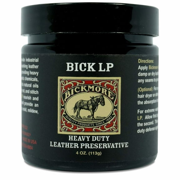 Bickmore Leather Conditioner, Scratch Repair Bick LP 4oz - Heavy Duty LP Leather Preservative | Leather Protector, Softener and Restorer Balm for Dry, Cracked, and Scratched Leather | Made i