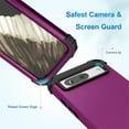 thumbnail image 7 of Cowithday for Google Pixel 7 5G Case with Screen Protector, Dual Layer Heavy Duty Tough Rugged Shockproof Drop Protection Corner Protection Hybrid Protective Phone Case for Google Pixel 7 6.3", Purple, 7 of 7