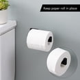 thumbnail image 4 of Portarrollos de papel higiénico de pared de acero inoxidable SUS304, color negro mate, 4 of 5