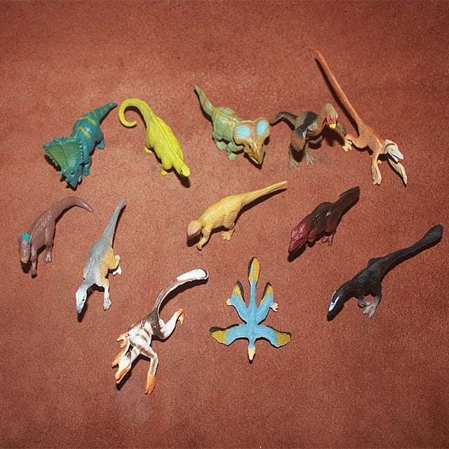 Miniatures Wild Animal Dinosaur Model Jurassic Tyrannosaurus Protoceratops Triceratops Rapator Action Figures Figurine Toys GiftNorth Ticket Dragon He Qiyong unisex