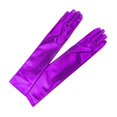 thumbnail image 2 of Cosplay Ball Gloves Bright Cloth Gloves Costume Party Props Dance Show Short Gloves for Women (Purple), 2 of 4