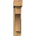 thumbnail image 2 of Ekena Millwork 6"W x 26"D x 26"H Westlake Block Rough Sawn Bracket w/ Offset Brace, Western Red Cedar, 2 of 25