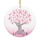thumbnail image 1 of Regalos Para El Cáncer De Mama Para Mujeres Adorno De Concienciación Sobre El Cáncer De Mama Cinta Rosa Para Sobrevivientes Árbol Decoraciones Navideñas Adornos De Cerámica, 1 of 5