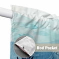 thumbnail image 4 of Blue Coastal Swag Curtains for Kitchen/Bedroom/Living Room, Beach Sea Turtle Ocean Nautical Botanical Scalloped Curtains 63 Inch Long, Window Swag Topper Curtains Valances 2 Panels Set 36"x63", 4 of 8