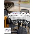 thumbnail image 5 of Outdoor Tablecloth with Umbrella Hole for Patio/Picnic/Party/Camping, 250th Anniversary Waterproof Table Cloth Square Cover Washable, Home Sweet Black Plaid 4th of July (54"x 54"), 5 of 9