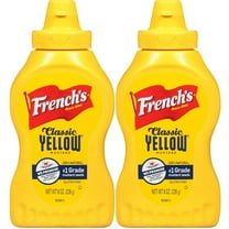 French's Classic Yellow Mustard, 8 Oz Bottle, 2 Pack.