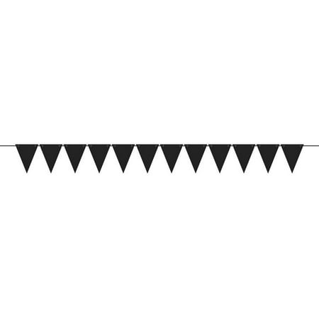 Mini Create Your Own Black Pennant Banner