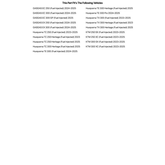 Tusk Severe Impact UHMW Dirt Bike Skid Plate For GASGAS EX 250 (Fuel Injected) 2024