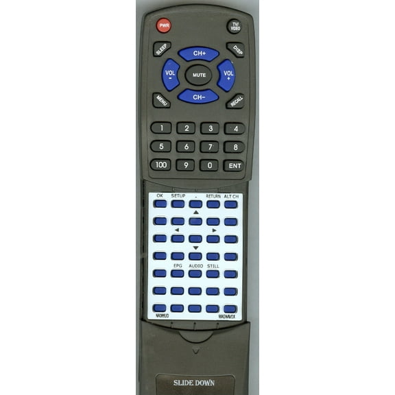 Replacement Remote for MAGNAVOX NA386UD, RTNA386UD, NA386, TB110MW9, TB110MW9A, TV110MW9