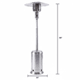 thumbnail image 5 of 47,000 BTU Outdoor Propane Patio Heater with Wheels,Segmart 88" Standing Stainless Steel Hammered Black Heater for Garden, Yard, Party, 5 of 5