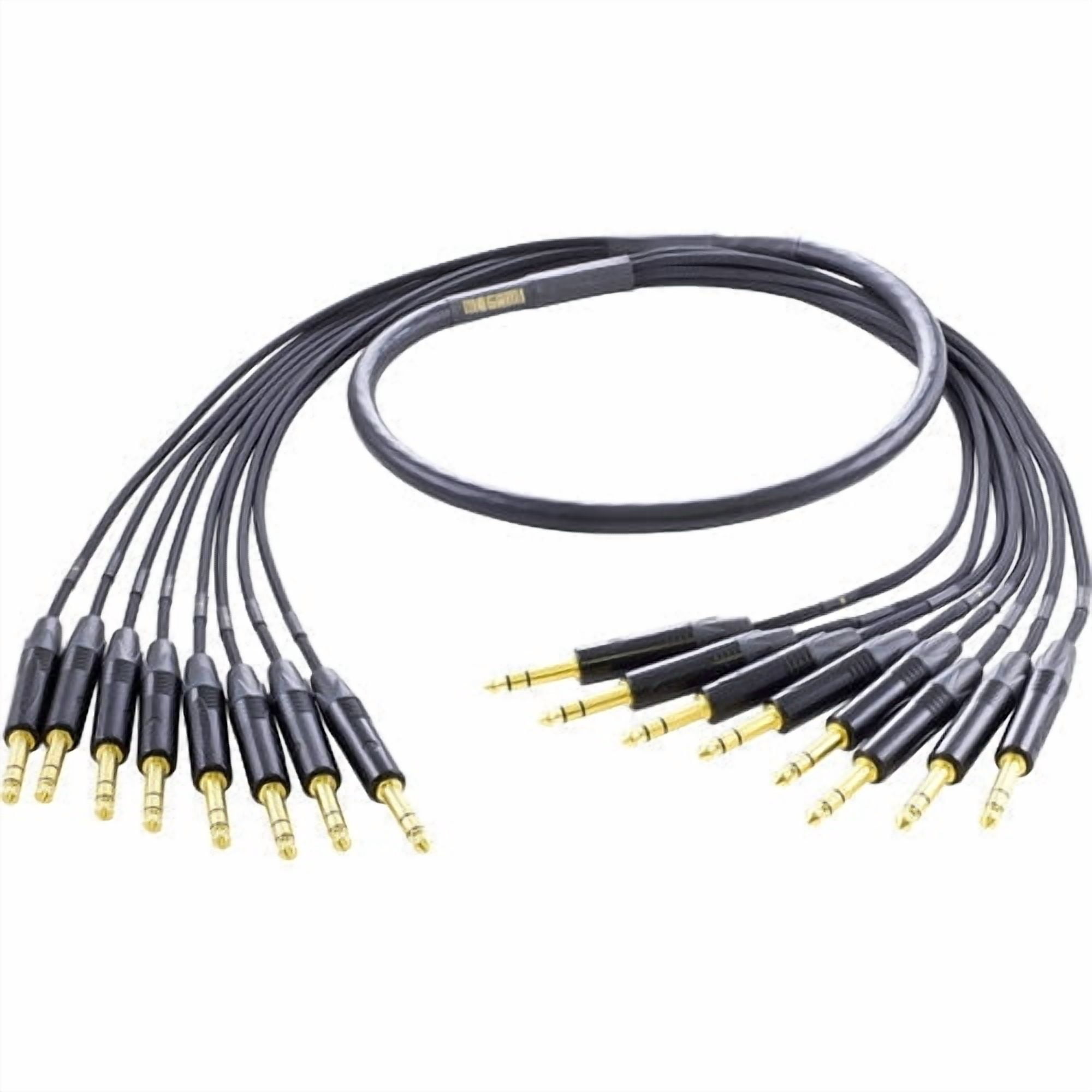 Mogami GOLD 8 TRSTRS-25 8 x 1/4" TRS Male to 8 x 1/4" TRS Male Fan-Out Audio Snake Cable - 25 foot