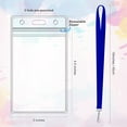 thumbnail image 2 of Breakaway Lanyards Set, Waterproof Badge Holders, ID Card Neck Straps, for Events, School, or Office, Multi-Color Polyester, Metal Hook, 2 of 6
