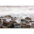 thumbnail image 1 of Posterazzi DPI1835225 Water Washing Over Rocks Poster Print, 18 x 12, 1 of 1