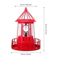 thumbnail image 2 of Simulación al aire libre Faro giratorio Lámpara de faro con energía solar decoración del patio, 2 of 6