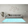 thumbnail image 3 of Ahgly Company Indoor Rectangle Solid Light Blue Modern Area Rugs, 8' x 12', 3 of 4