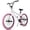 Pink, variant on Hykolity 24 Inch Freestyle BMX Bike for Teen Boys Girls Bicycle with 4 BMX Pegs Rear Hand Brake Adjustable Seat Kickstand Reflectors, Brown