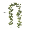thumbnail image 5 of dianhelloya Artificial Eucalyptus Garland Handmade Vines Realistic Looking Vivid Color Maintenance-free Eucalyptus Leaves Fake Plants D 1pc, 5 of 7