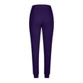 thumbnail image 5 of Trushirts Women's Plus 3XL Purple Jogger Pants - 100% Polyester Lightweight, Wrinkle-Resistant with Elastic Drawstring Waist, Tapered Leg for Gym & Loungewear | Walmart, 5 of 6