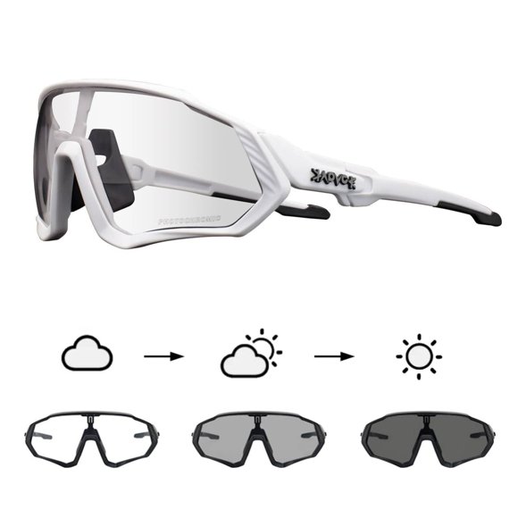 Gafas de Ciclismo KAPVOE Gafas Fotocromáticas K9408 para Hombre