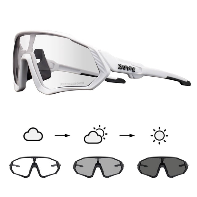 Gafas de Ciclismo KAPVOE Gafas Fotocromáticas K9408 para Hombre