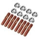 thumbnail image 2 of Kit de Accesorios Para Colector de Escape Duradero 8 Mm M8 1.25 Kit de Espárragos Turbo Roscados 8 Piezas ANGGREK, 2 of 5