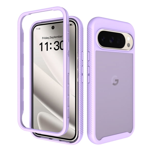 TECH CIRCLE for Google Pixel 11 / 11 Pro Case, Dual-layer Protective Clear Back Phone Case, Slim Fits and Lightweight Design, Purple