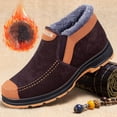 thumbnail image 4 of Men's Slip-On Walking shoes - Thermal Winter Cotton shoes with Rubber Sole, 4 of 9