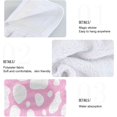 thumbnail image 4 of Coolnut Kitchen Hand Towels Pink Cow Print Hanging Tie Towel with Hook & Loop, Absorbent Bathroom Towels Soft Washcloths Dish Cloth 2PCS Washcloth Gift, 4 of 6