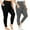 Leggings-Black+Gray, variant on FORJOE Women's High Waist Yoga Pants with Pockets Plus Size Leggings with Pockets Tummy Control Workout Yoga Leggings
