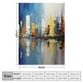 thumbnail image 4 of Chilfamy Abstract Brush Strokes Throw Blanket Lightweight for Couch Sofa Bed All Seasons Gifts 40x50in, 4 of 6