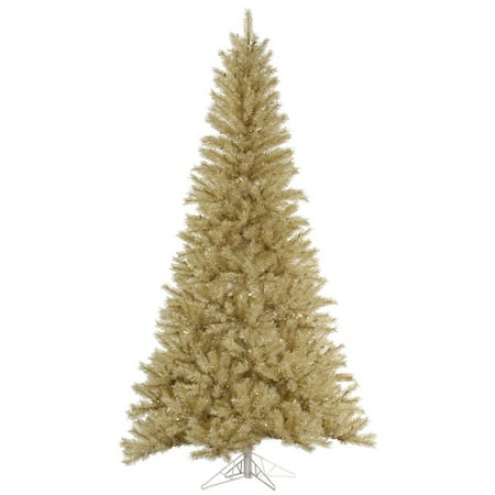 Vickerman 33084 10 X 63 White Gold Tinsel Christmas Tree Vickerman 33084 10 X 63 White Gold Tinsel Christmas Tree A148085