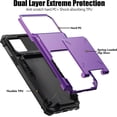 thumbnail image 3 of KOMI for iPhone 12/12 Pro Case with Card Holder[Store 5 Cards] Dual Layer Heavy Duty Shockproof iPhone 12 Wallet Case with Hidden Card Slot Large Storage Case for iPhone 12(Black), 3 of 5