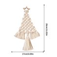 thumbnail image 4 of Xihbxyly Kit de Macramé para Árbol de Navidad, 3 Adornos Colgantes Diy, Juego Completo de Macramé con Cuentas de Madera, Decoración de Pared Bohemia, Suministros para Fiestas, Decoración Del Hogar, 3, 4 of 7