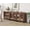 Brown, variant on WAMPAT Sideboard Buffet Cabinet with Glass Doors, Modern Credenza with Adjustable Shelf, Coffee Bar Storage Cabinet for Living Room and Kitchen, Oak