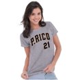 thumbnail image 3 of Puerto Rico Baseball Game Player 21 Womens Slim Fit Graphic Tee Brisco Brands S, 3 of 5