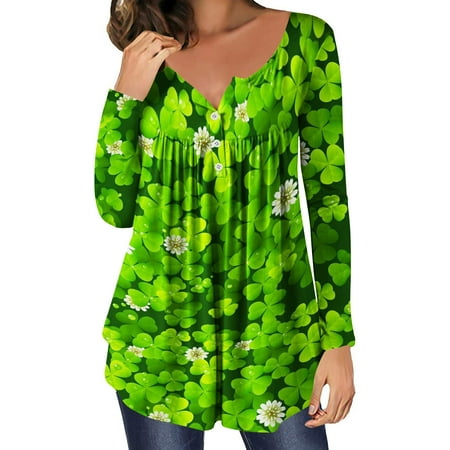 

St Patrick s Day Shirt Clearance St Patricks Day Maternity Shirts Blouses for Women Fashion 2023 Spring St Patricks Day Headband Shirt