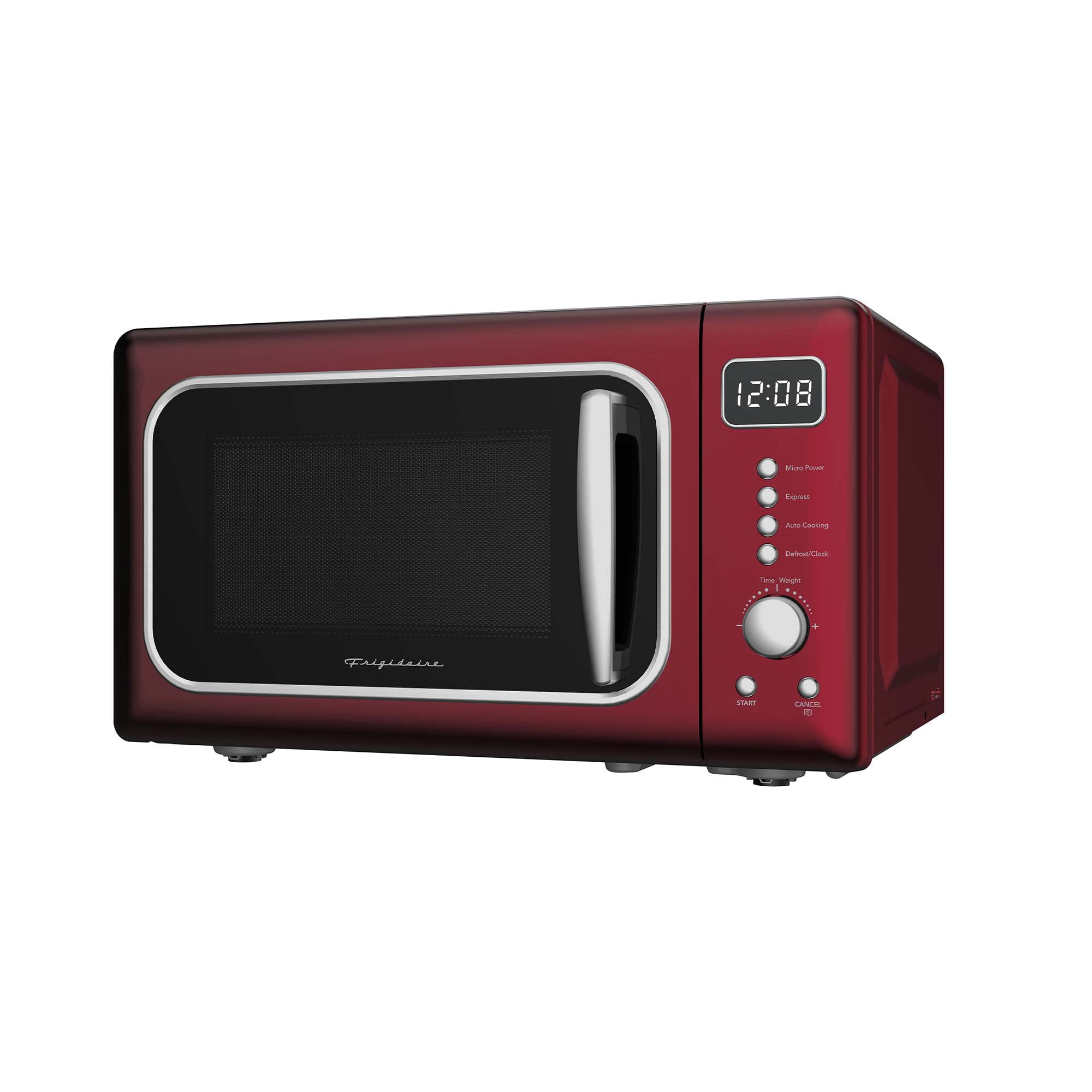 Frigidaire 0.7 Cu. ft. 700 Watt Retro Countertop Microwave Oven, Merlot
