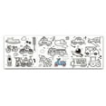 thumbnail image 2 of Airle Color Filling Paper Roll Clear Outline Different Patterns Foldable Rolling Large Pattern Entertainment Enlighten Imagination Food Theme Drawing Roll for Pupil, 2 of 8