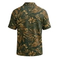 thumbnail image 4 of Mfakffe Hawaiian Shirts for Men Summer Short Sleeve Button Down Casual Polo Shirts Tropical Beach Tee(Blue,S), 4 of 5