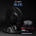 thumbnail image 2 of R1 Concepts Rear Brakes and Rotors Kit |Rear Brake Pads| Brake Rotors and Pads| Optimum OEp Brake Pads and Rotors |Hardware Kit WHUH1-03112, 2 of 5
