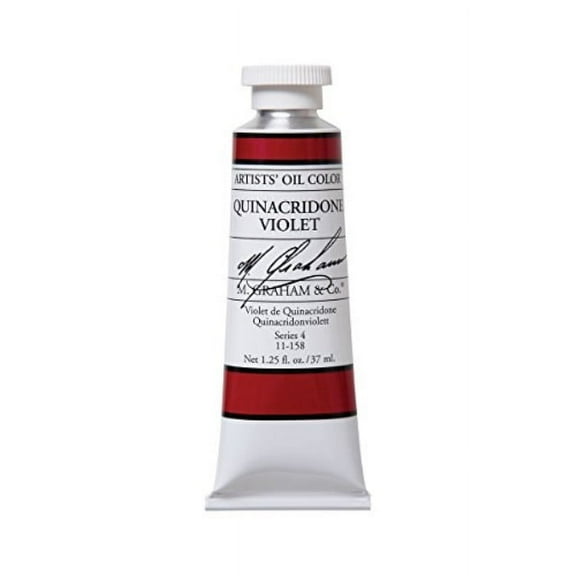 M. Graham Artists' Oil Color - Quinacridone Violet, 37 ml tube