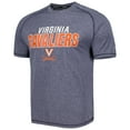 thumbnail image 2 of Men's Russell Athletic Heather Navy Virginia Cavaliers Athletic Fit Raglan T-Shirt, 2 of 3