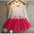 thumbnail image 4 of Printemps Bébé Filles Enfants Mignon Crochet Dentelle Robe à Manches Longues 2 Couleur 3-9Years, 4 of 5