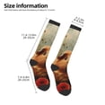 thumbnail image 2 of Naloa Rose Cute Guinea Pig Thigh High Socks Extra Long Stretchy Sock Women Over Knee High Opaque Stocking Daily Wear, 2 of 6